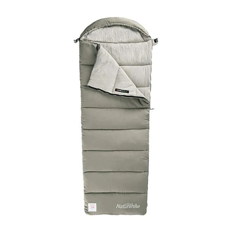 Спальный мешок Naturehike 2022 Envelop Washable Cotton Sleeping Bag With Hood M300 Green