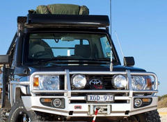 Бампер передний DELUXE под лебедку для Toyota Land Cruiser 70 07+ ARB