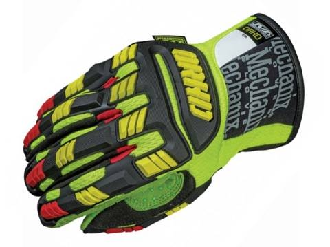 Перчатки Mechanix ORHD Hi-Viz, цвет: флоуресцентный желто-черный, размер - XL