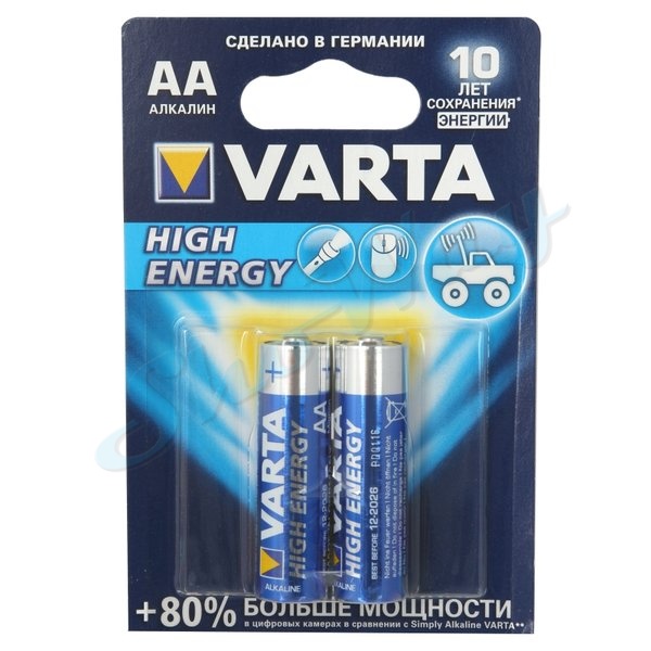Батарейка Varta High Energy AA LR06
