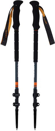 Палки треккинговые VIKING 2022-23 Kangri Skitour Gray/Orange