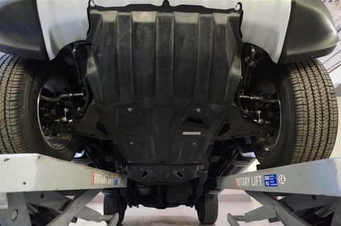 Защита картера двигателя и кпп Mitsubishi Pajero Sport, V-2,5TD , КПП-все/Mitsubishi L200 (06-15) ,V-2,5TD,КПП-все+РК из 2-х частей