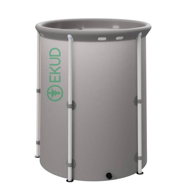 Емкость для воды Ekud 500л (100*80см) с верхним каркасом и крышкой