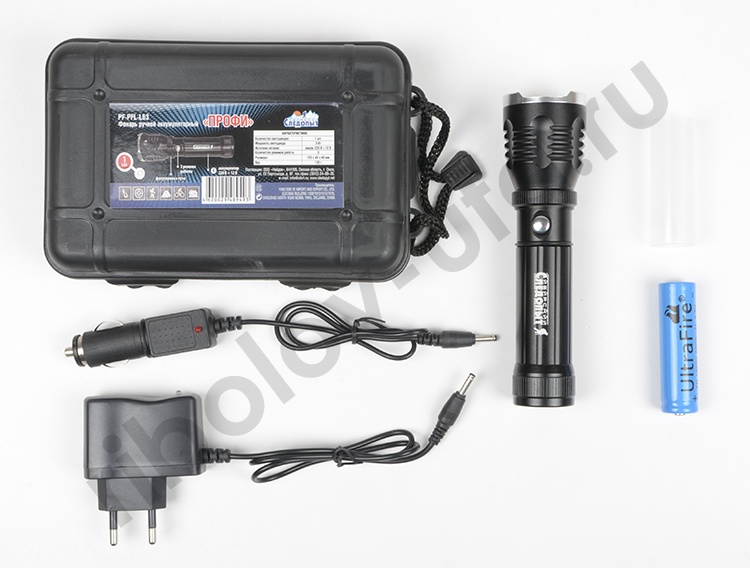 Фонарь ручной СИБИРСКИЙ СЛЕДОПЫТ Эксперт 1L zoom аккум. 1x2200mAh 3хААА