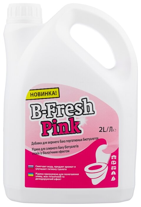 Жидкость для биотуалета B-FRESH PINK в верхнний бак 2л