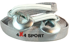 Стропа динамическая 4X4SPORT 4,6т с крюками