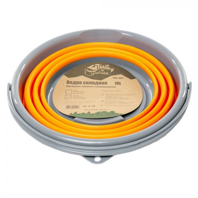 Ведро складное Tramp 10 л силиконовое