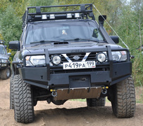 Бампер передний силовой с кенгурином Nissan Patrol Y61 КДТ