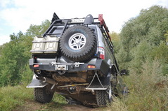 Калитка крепления запасного колеса для бампера под лебёдку Nissan Patrol Y61 КДТ