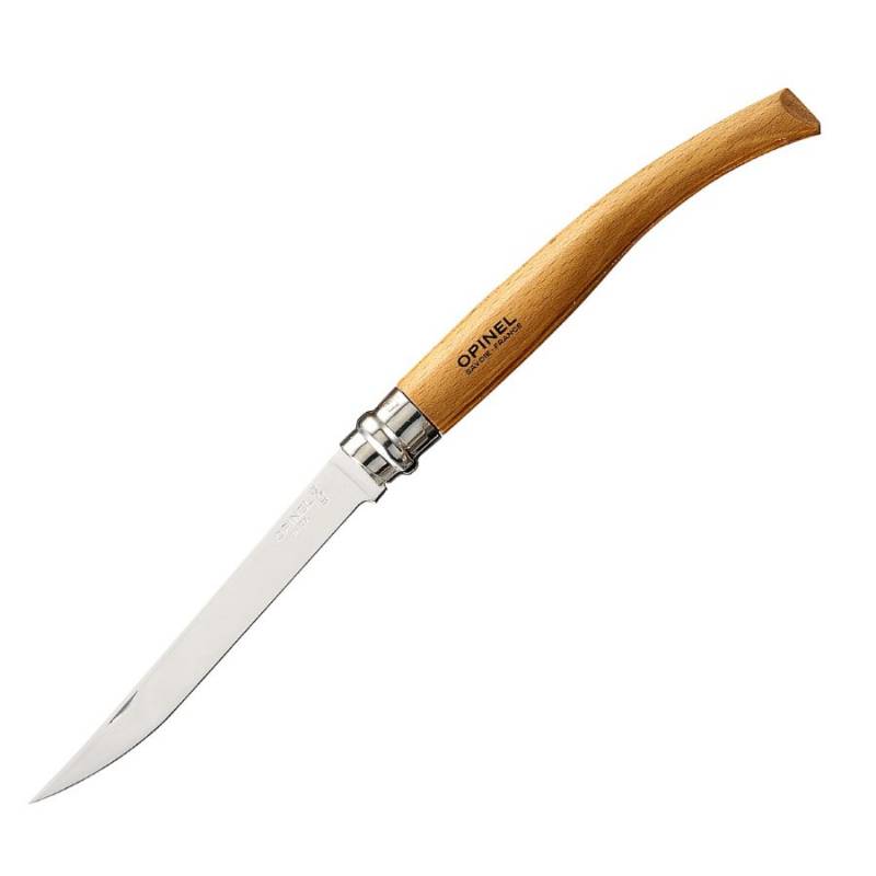 Нож Opinel №12, нержавеющая сталь, рукоять из бука, серрейтор