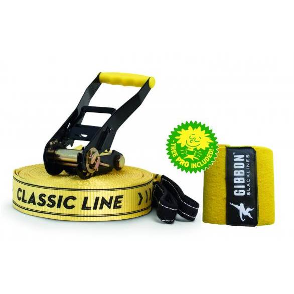 Комплект Gibbon слэклайн Classic 25 m + защита для дерева