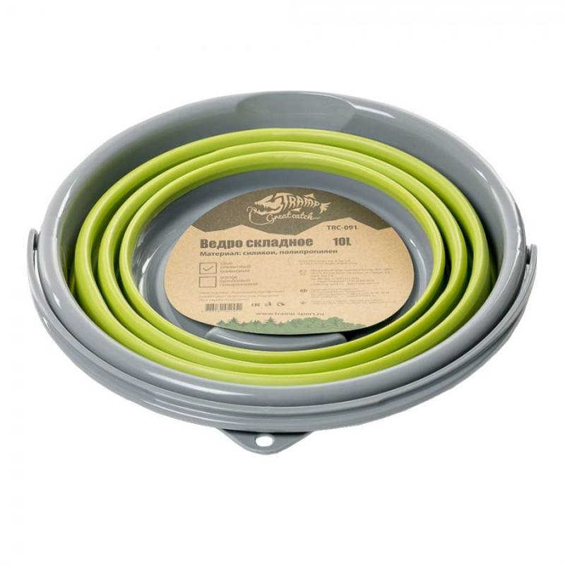 Ведро складное Tramp 10 л силиконовое