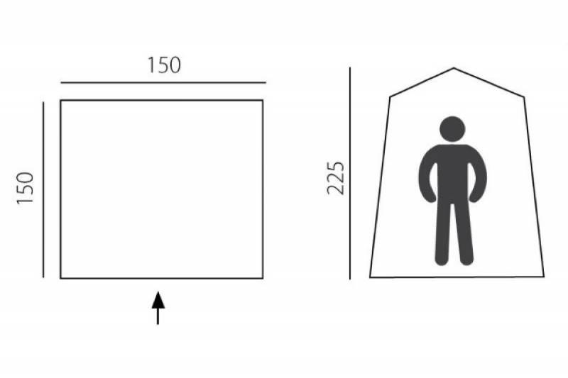 Палатка-душ-туалет туристический Arten Solo