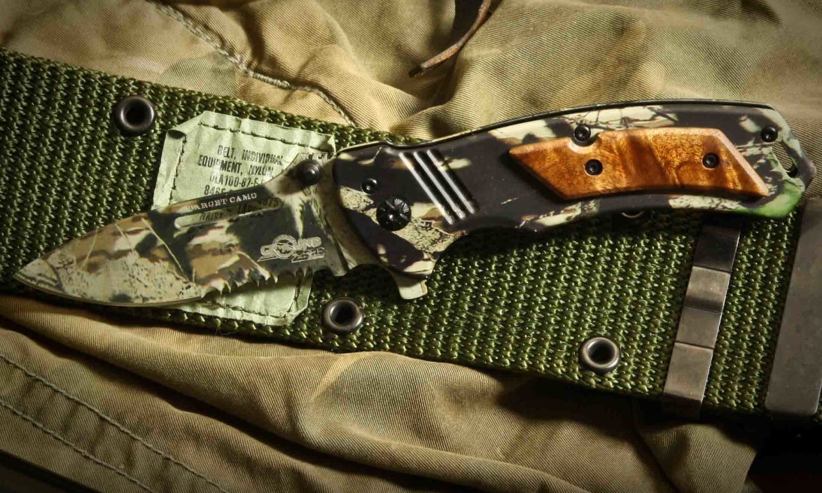 Нож складной Kizlyar Supreme Target Camo 8 Cr