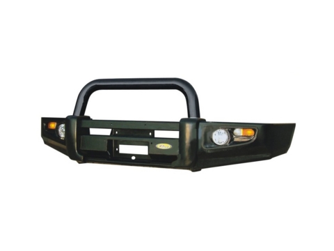 Передний бампер с чёрной дугой для TOYOTA LAND CRUISER 70-79