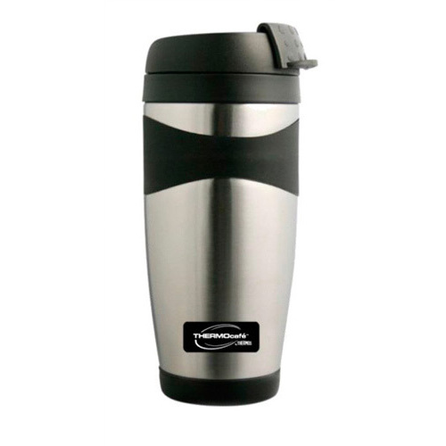 Термос-кружка Thermos ThermoCafe DF-5000, 0.5 л со стальной колбой и откидной крышкой