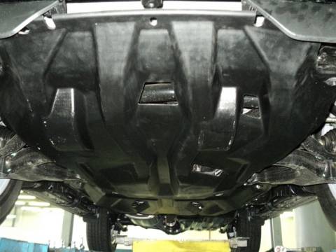 Защита картера, АКПП и РК Toyota Land Cruiser 150 "Prado" (2009-) (V- все) / Lexus GХ460 (V- все) (АВС-Дизайн) 2 части композитная