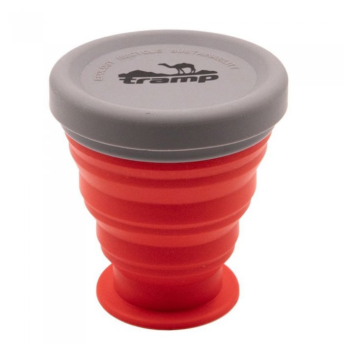 Стакан силиконовый складной Tramp с крышкой 200 мл