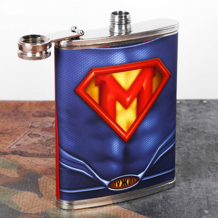 Фляжка Superмужик 240 мл