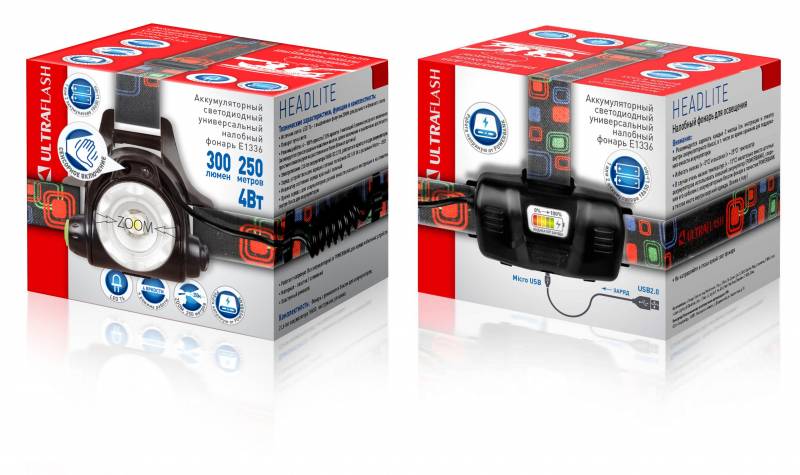 Фонарь налобный Ultra Flash E1336