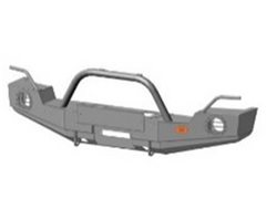 Передний силовой бампер OJ 02.206.01 + доп.оборудование для Jeep Wrangler JК OJeep