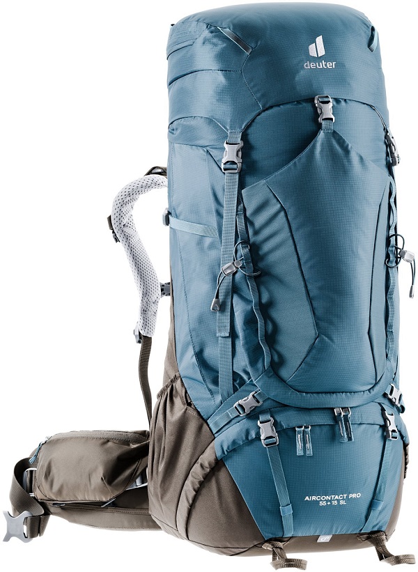 Рюкзак туристический Deuter 2021 Aircontact Pro 55+15 SL Arctic/Coffee