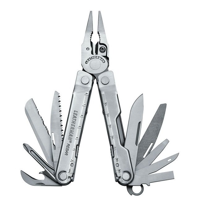 Мультиинструмент Leatherman Rebar с кожаным чехлом