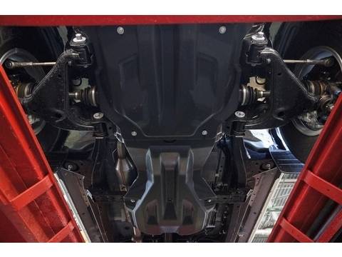 Защита картера и КПП Toyota Hilux (2012-) (V- 2.5TD-3.0 OTD) 4x4 (АВС-Дизайн) из 2-ух частей, композитная