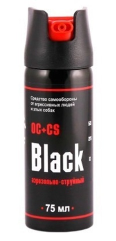 Баллон аэрозольный "Black" 75 мл (OC+CS)