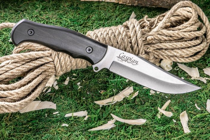 Нож туристический Kizlyar Supreme Caspian D2 StoneWash Граб