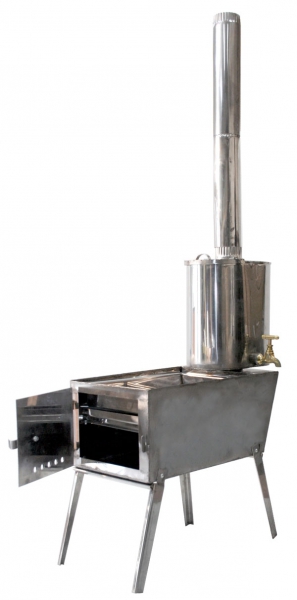 Печь таганок (коптильня) Роза Ветров большая с самоваром