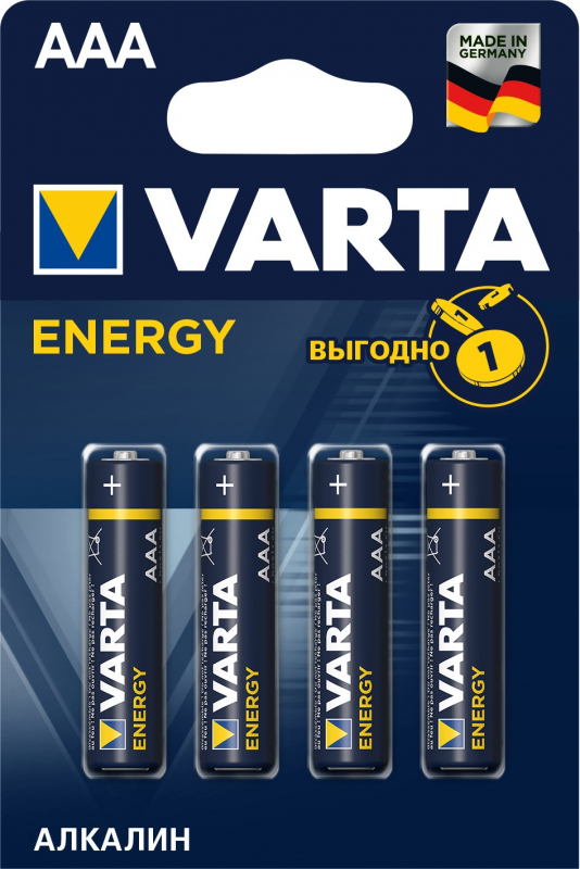 Батарейка Varta High Energy AAA LR03